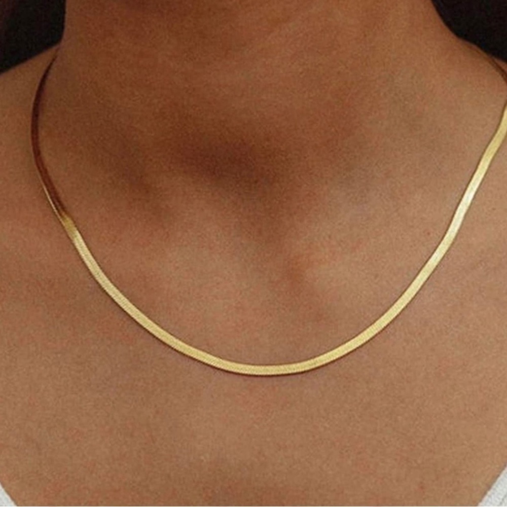 Gold 14k Gold Plated 3mm Snake Chain Necklace